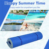 9' x 6' Floating Water Pad 3 Layer Tear-Resistant XPE Floating Foam Mat with Rolling Pillow for Lake Pool Beach Water Recreation