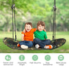 Saucer Tree Swing Adjustable Height Surfing Swing with Soft Handles & Padded Edge, Oval Hanging Platform Swing for Kids Outdoor Indoor Fun