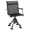 360° Swivel Hunting Blind Chair Height Adjustable Folding Hunting Chair with 4 Adjustable Legs & Armrests