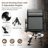 360° Swivel Hunting Blind Chair Height Adjustable Folding Hunting Chair with 4 Adjustable Legs & Armrests