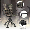 360° Swivel Hunting Blind Chair Height Adjustable Folding Hunting Chair with 4 Adjustable Legs & Armrests