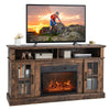 58" Electric Fireplace TV Stand for TVs up to 65", Modern Media Console with 23" Fireplace Insert & Remote Control