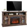 58" Electric Fireplace TV Stand for TVs up to 65", Modern Media Console with 23" Fireplace Insert & Remote Control