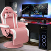 Gaming Recliner Massage Gaming Chair Height Adjustable with Retractable Footrest Cup Holder, Ergonomic Single Sofa Recliner Home Theater Seating