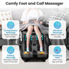 Foot and Calf Massager with Heat, Electric Foot Massager Machine Shiatsu Deep Kneading Rolling Vibration for Leg Relaxation