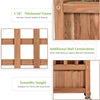 Freestanding Solid Wood Trellis with Planter Box, 50"H Vertical Raised Garden Bed Trellis for Climbing Vegetables Plants