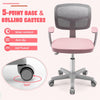 Adjustable Kids Desk Chair Children Swivel Study Computer Chair with Lumbar Support & Universal Casters