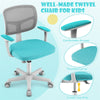 Adjustable Kids Desk Chair Children Swivel Study Computer Chair with Lumbar Support & Universal Casters