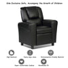 Kids Recliner Ergonomic PU Leather Sofa Chair with Cup Holder, Headrest & Footrest, Children Armrest Couch for Toddler Bedroom Furniture