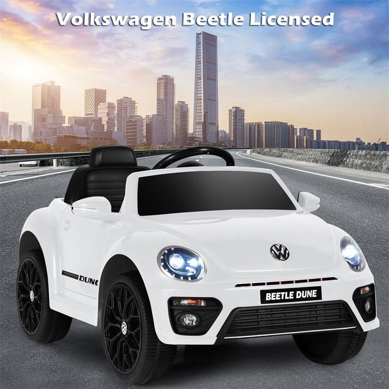 Kids Ride On Car 12V Licensed Volkswagen Beetle Battery Powered Electric Vehicle with Remote Control