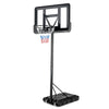 Outdoor Portable Basketball Hoop Height Adjustable Basketball Goal System with 44" Shatterproof Backboard & Wheels