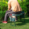 Garden Kneeler and Seat Folding Garden Kneeler Bench Heavy-Duty Gardening Stool with 8" EVA Soft Foam Pad & 2 Tool Pouches