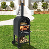 Outdoor Pizza Oven Portable Wood Fired Pizza Oven with Pizza Stone & Waterproof Cover