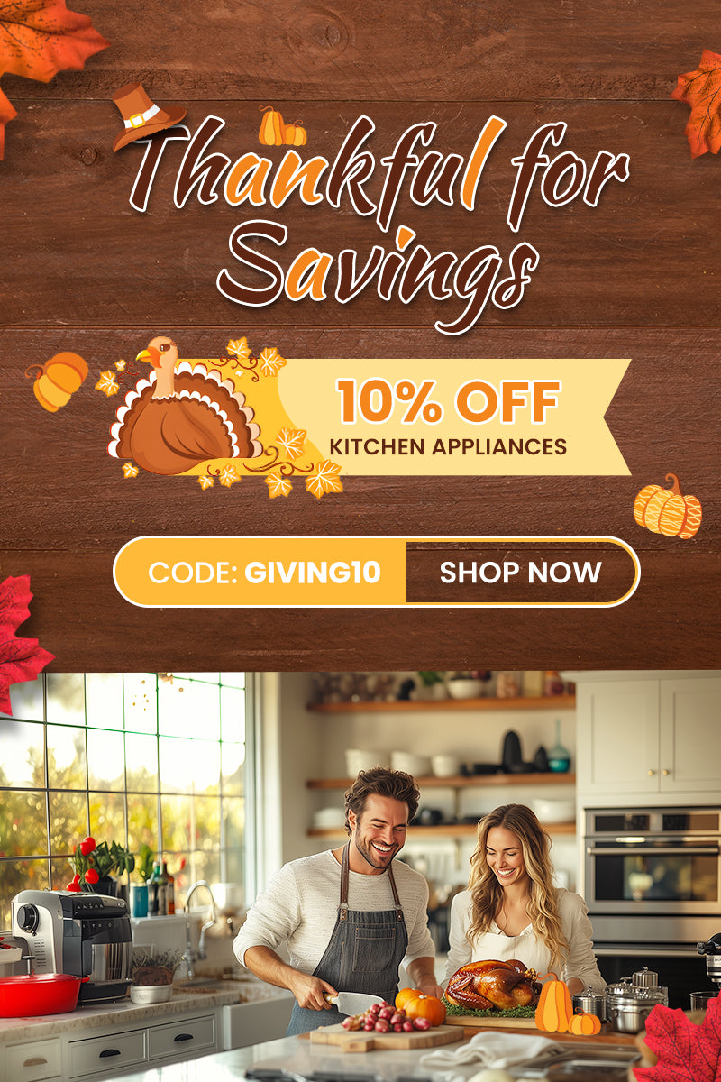 Celebrate Thanksgiving with Bestoutdor! Discover our kitchen appliances with a 10% off code and free shipping