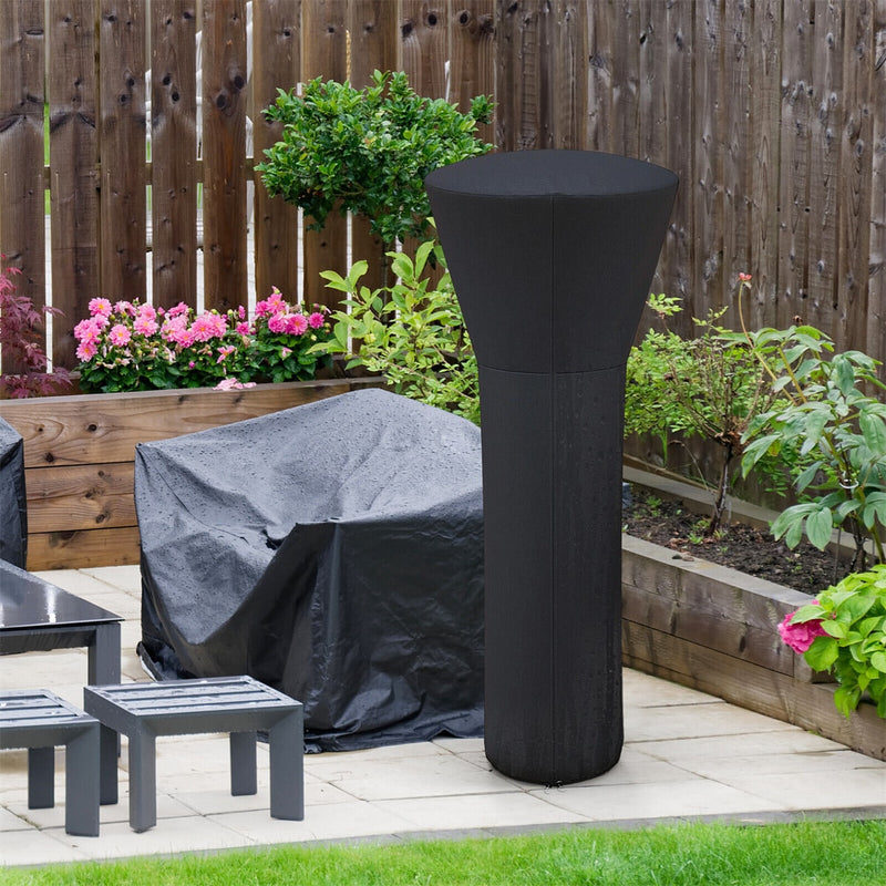 Waterproof Patio Heater Cover Standing Outdoor Propane Heater Cover with Zipper & Storage Bag