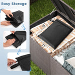 Waterproof Patio Heater Cover Standing Outdoor Propane Heater Cover with Zipper & Storage Bag