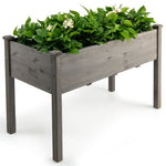 Wood Raised Garden Bed Elevated Planter Box with Legs for Vegetable Fruits Flowers & Herbs