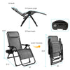 Bestoutdor Zero Gravity Chair Folding Reclining Patio Chair Lawn Chair with Cup Holder & Detachable Headrest