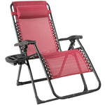 Bestoutdor Zero Gravity Chair Folding Reclining Patio Chair Lawn Chair with Cup Holder & Detachable Headrest