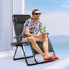 Bestoutdor Zero Gravity Chair Folding Reclining Patio Chair Lawn Chair with Cup Holder & Detachable Headrest