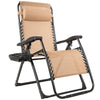 Bestoutdor Zero Gravity Chair Folding Reclining Patio Chair Lawn Chair with Cup Holder & Detachable Headrest