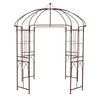 Birdcage Shape Garden Arbor 8.4' x 7' Heavy Duty Metal Garden Gazebo Pergola Arch Trellis for Climbing Plants Wedding Party Outdoor Decor