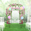 Birdcage Shape Garden Arbor 8.4' x 7' Heavy Duty Metal Garden Gazebo Pergola Arch Trellis for Climbing Plants Wedding Party Outdoor Decor