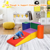 Crawl and Climb Soft Foam Play Set 5PCS Lightweight Foam Climbing Blocks Fun Activity Playset Corner Climber for Baby Kids Crawling Sliding