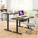 Electric Standing Desk 55" x 28" Height Adjustable Desk Sit-Stand Computer Workstation with Storage Drawer & USB Charging Port