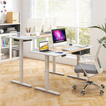 Electric Standing Desk 55" x 28" Height Adjustable Desk Sit-Stand Computer Workstation with Storage Drawer & USB Charging Port