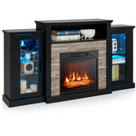 59" Fireplace TV Stand with LED Lights for TVs up to 65", Entertainment Center with 18" Electric Fireplace & APP Control