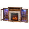 59" Fireplace TV Stand with LED Lights for TVs up to 65", Entertainment Center with 18" Electric Fireplace & APP Control