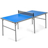 Foldable Ping Pong Table 6’ x 3’ Portable Table Tennis Table with Net, 2 Table Tennis Paddles & Balls for Indoor Outdoor Game, 100% Preassembled