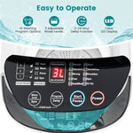 Portable Washing Machine Full Automatic Compact Washer Spin Dryer Combo 7.7lbs Capacity with Drain Pump