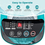 Portable Washing Machine Full Automatic Compact Washer Spin Dryer Combo 7.7lbs Capacity with Drain Pump