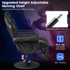 Gaming Recliner Massage Gaming Chair Height Adjustable with Retractable Footrest Cup Holder, Ergonomic Single Sofa Recliner Home Theater Seating