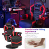 Gaming Recliner Massage Gaming Chair Height Adjustable with Retractable Footrest Cup Holder, Ergonomic Single Sofa Recliner Home Theater Seating