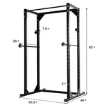 Heavy Duty Adjustable Power Rack Strength Training Power Cage Multifunctional Fitness Squat Rack Dumbbell Rack for Home Gym