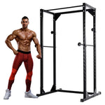 Heavy Duty Adjustable Power Rack Strength Training Power Cage Multifunctional Fitness Squat Rack Dumbbell Rack for Home Gym