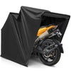 Heavy Duty Motorcycle Shelter 11.2' x 4.5' Waterproof Motorcycle Cover Outdoor Storage Tent Portable Motorcycle Garage with 600D Oxford Cover