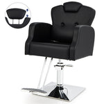 Hydraulic Barber Chair 360­° Rolling Swivel Salon Chair for Hair Stylist Beauty Spa Makeup Station with Adjustable Seat Height & Headrest