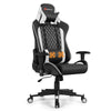 Massage Gaming Chair Gaming Recliner Ergonomic High Back Office Computer Chair with Adjustable Armrest & Lumbar Pillow