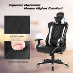 Massage Gaming Chair Gaming Recliner Ergonomic High Back Office Computer Chair with Adjustable Armrest & Lumbar Pillow