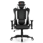 Massage Gaming Chair Gaming Recliner Ergonomic High Back Office Computer Chair with Adjustable Armrest & Lumbar Pillow