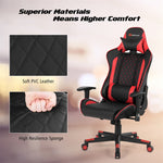 Massage Gaming Chair Gaming Recliner Ergonomic High Back Office Computer Chair with Adjustable Armrest & Lumbar Pillow