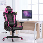 Massage Gaming Chair Gaming Recliner Ergonomic High Back Office Computer Chair with Adjustable Armrest & Lumbar Pillow