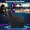 Massage Gaming Chair Racing Style Gaming Recliner PU Leather Home Theater Seating with Bluetooth Speaker, Retractable Footrest & Lumbar Pillow