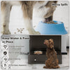 Pet Feeder Station Dog Food Storage Cabinet Dog Feeding Station Furniture with 2 Pull-out Dog Bowls for Watering & Feeding Supplies