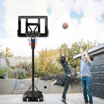 Portable Basketball Hoop 8-10Ft Height Adjustable Basketball Goal Stand System for Outdoor Indoor with 44" Shatterproof Backboard & Weight Bag