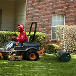 Bestoutdor Lawn Roller Push/Tow-Behind Yard Roller 17 Gallon Water/Sand Filled Steel Sod Drum Roller with Detachable Gripping Handle